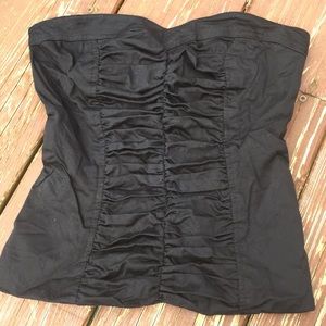 GUESS! corset style top with rouching